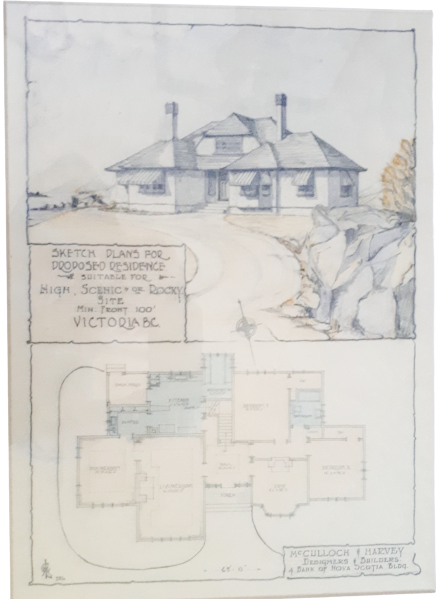 Hand-drawn architectural plan by Henry McCulloch